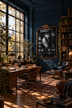 Anatomy of Desire — Negative Edition framed poster in a styled interior — lifestyle view 3