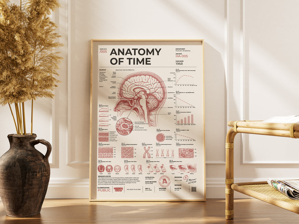 Anatomy of Time framed poster lifestyle view