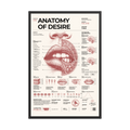 Anatomy of Desire framed poster, black frame, 24 × 36 in